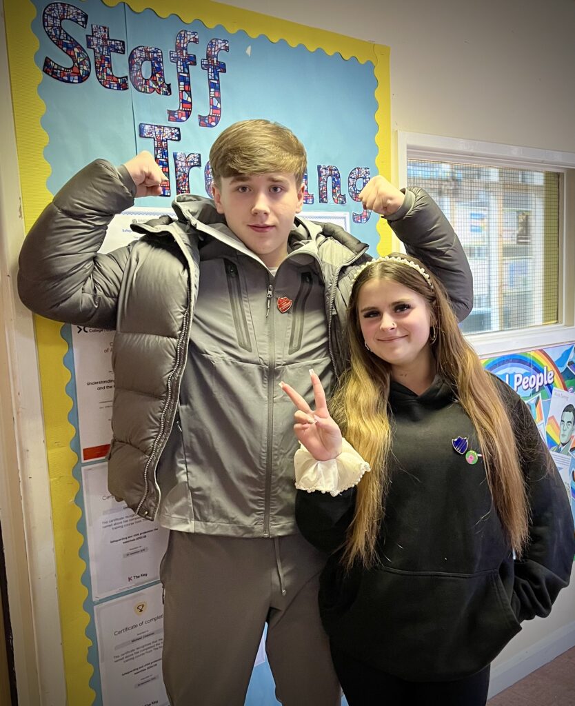 Our new student leaders celebrating their election